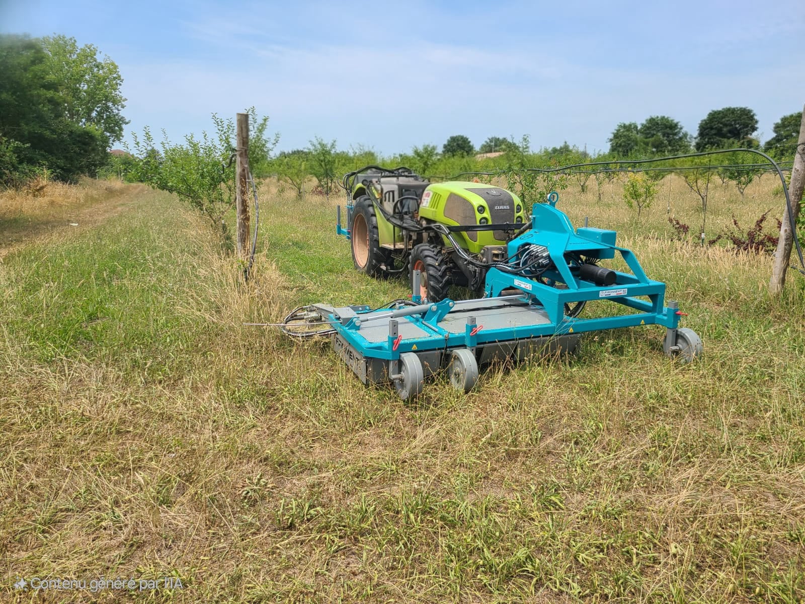 Faucheuse intégrale inter-ceps